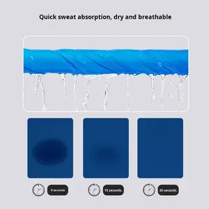 Serviette de yoga en microfibre tissée avec logo personnalisé, douce, respirante, antidérapante, avec sac, rester au frais pour le yoga, le sport, la salle de sport, l'entraînement, le camping, 200 g/m² - Product Image 3