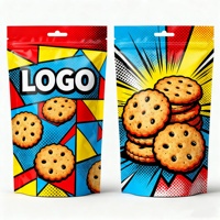 Sacs Doypack Multi-couches Ultra-Résistants Anti-humidité Refermables avec Fermeture Zip et Thermoscellable pour Stockage de Biscuits Usage Domestique/Boulangerie Personnalisable