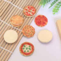 100 Piezas de Pizza de Imitación para Manualidades, Decoración de Bodas, Álbumes de Recortes, Decoración de Teléfonos, Figuras para el Hogar, Manualidades de Resina