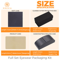 Étui rigide pour lunettes de soleil en promotion avec chiffon de nettoyage, accessoire de voyage portable pour hommes et femmes, ensemble d'étuis à lunettes