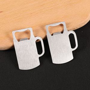 Abridor de Botellas de Cerveza de Acero Inoxidable con Forma Personalizada, Diseño de Taza, Abridor Metálico - Product Image 3