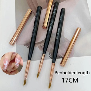 Pinceau à ongles papillon triangulaire en nylon de qualité, forme pétale, nouveau, spécial pour salons de manucure, idéal pour la peinture des ongles - Product Image 1