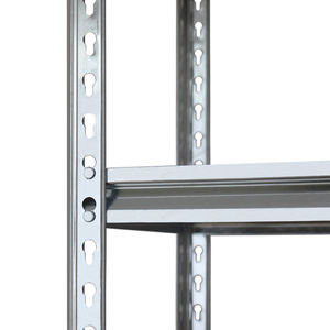 דף הבית ללא דופי 5 גדיים מדפים ברזל מתלה לוח מחסן אחסון מתכת פלדה מדף יחידת תצוגה מדפים - Product Image 6