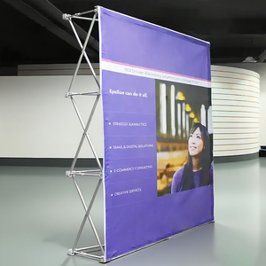 Di động cuộn nhôm hợp kim lưới hiển thị đứng 3*3m tùy chỉnh logo công ty 30 phút nhanh chóng thiết lập phong cách hiện đại kỹ thuật số - Product Image 3