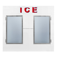 Congélateur commercial grand format COLDSTAR ICE-1000G certifié CE, bac de stockage, 2 portes, refroidissement par ventilateur, stockage de glace réfrigérée -5~-15°C
