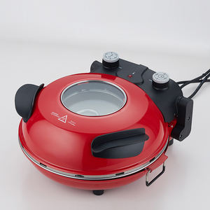 2022 المنزل البيتزا الكهربائية طباخ 12 بوصة جهاز صُنع فطائر البيتزا 1200 واط 220v مع حجر مستدير عموم و عرض نافذة - Product Image 1