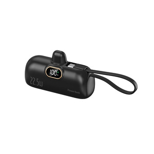 Power Bank 5000Mah 22.5W Fast Charging With <b>Cable</b> Digital Display Portable For Travel - Product Image 5