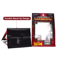 Kit de jouets en plastique laminé, personnalisés, inodore, pochette debout, pour Garage, emballage à fond carré avec fenêtre transparente