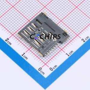SIM202-TZ7P SIM Card Connector SMD Connector Self-Return Type Micro SIM Card Card Holder With Card Detection - Product Image 2