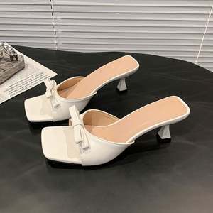 Zapatos de Novia para Mujer, Estilo Nuevo de Verano y Otoño, Punta Puntiaguda, Decoración con Correa, Impermeables, Transpirables, Diseño Sencillo - Product Image 5