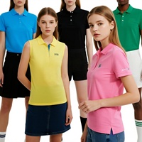 Vêtements de golf de haute qualité pour femmes, polos de golf personnalisés, polos de sport pour femmes, logo personnalisé