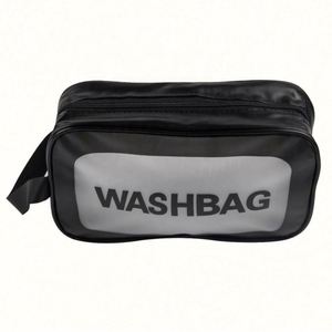 Portable <b>Transparent</b> Frosted PVC <b>Makeup</b> <b>Bag</b> Custom Waterproof Travel Toiletry <b>Bag</b> - Product Image 1
