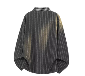 T-shirt a maniche lunghe con colletto a quadri da uomo, <span class=keywords><strong>polo</strong></span> primaverile, <span class=keywords><strong>polo</strong></span> personalizzate con bottoni. - Product Image 5