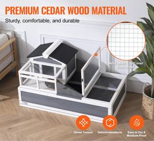 Op Maat Gemaakte Cederschildpaddenhuizen Voor Binnen-En Buitengebruik, Schildpadverblijven, Tweekamerreptielenverblijven - Product Image 6