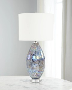 Lampe d'art en verre doré de style nordique moderne avec abat-jour coloré et corps en fer électrique pour décorations d'angle - Product Image 1
