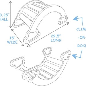 Children's climbing <b>frame</b> arch bridge style home baby exercise wooden climbing <b>frame</b> <b>play</b> small rocking chair solid wood - Product Image 4