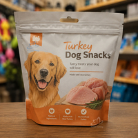 Sachets imprimés personnalisés à fermeture éclair pour l'emballage alimentaire en gros, pour aliments pour chiens et viande séchée pour animaux de compagnie