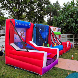 Jeu de fête gonflable portable 4 en 1 comprenant un panier de <span class=keywords><strong>basket</strong></span> pour les fêtes en plein air et les locations d'événements pour le jeu en intérieur - Product Image 4