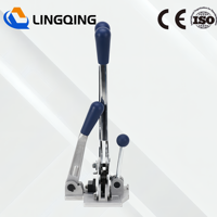 Outil de sanglage manuel S19 à roulement pour bande plastique PP 19 mm, scelleuse portative à boucle métallique pour emballage de cartons et palettes