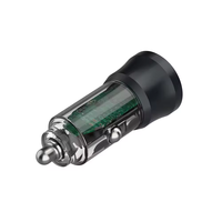 Pengisi daya mobil PD 20W 5V 3A, produk baru pengisi daya Cepat transparan port usb Tipe c teknologi pengisi daya ponsel penjual terbaik