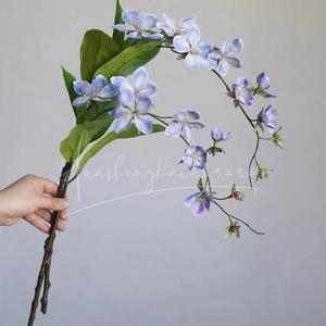 Artificial Weeping Jasmine <b>Flowers</b> Light Purple Silk High Simulation Wedding Home Decor <b>Single</b> Branch CSML - Product Image 2