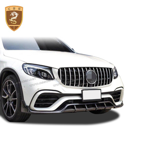 Topca auto del corpo adatto per mecedes classe GLC X253 coupe anteriore in fibra di carbonio lip diffusore spoiler body kit - Product Image 1