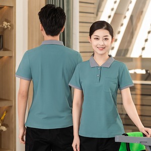 Uniforme <span class=keywords><strong>de</strong></span> Trabajo <span class=keywords><strong>de</strong></span> Verano para Mujer, Manga Corta, para <span class=keywords><strong>Limpieza</strong></span>, Hotel, Hospital, Personal <span class=keywords><strong>de</strong></span> <span class=keywords><strong>Limpieza</strong></span>, Uniforme Tipo Polo - Product Image 3