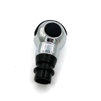 BZGK25PE Noir avec chrome, levier de vitesses de voiture, pommeau de levier de vitesse 5 vitesses pour Peugeot 208 2019-2021 pour Citroën DS3 C4 DS4 2009-2015