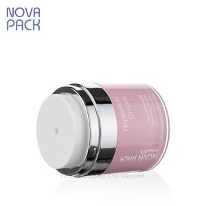 15ml 30ml 50ml <span class=keywords><strong>100ml</strong></span> màu hồng nhựa Acrylic không có không khí bơm Jar bạc cổ áo không có không khí Kem Jar sang trọng mỹ phẩm <span class=keywords><strong>container</strong></span> - Product Image 5