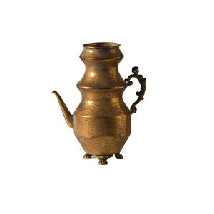 Vintage Metal Kettle <b>Vase</b> With Handle Rustic Decor For Home Desktop - Product Image 5