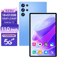 Tablet PC Original S23U de 11 Pulgadas, 16 GB de RAM, 1 TB, Cámara Triple de 108 MP, Batería de 8000 mAh, 5G, 48 Horas de Duración, África, Asia, Sudamérica, Logotipo Personalizado