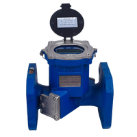 Compteur d'eau intelligent à ultrasons horizontal LoRaWAN/NB-IoT IP68 à bride haute précision R250 pour l'alimentation en eau municipale et industrielle