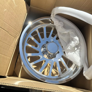 Jantes JUWA forgées 24x14J 8x170 pour <span class=keywords><strong>Ford</strong></span> F250 Silverado RAM 1500, largeur personnalisée 22x12J 26x14J 10J-12J disponible, finition polie, jantes à rebord profond - Product Image 1