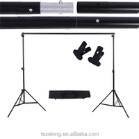 Kit de Support de Fond Noir 2x2m/2x3m pour Studio Photo, avec Sac et Trépied