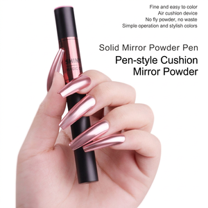 Stylo Effet Miroir Chrome pour Ongles, Poudre Solide Holographique Métallique Titane à Coussin d'Air, 13 Couleurs, Vente en Gros pour Salons, OEM, Marque Privée - Product Image 4