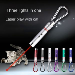 Emballage en carton écologique, bâtonnet amusant pour chat en métal, nouveau stylo pointeur laser rouge 2-en-1, lumière LED blanche, jouet pour usage extérieur - Product Image 2