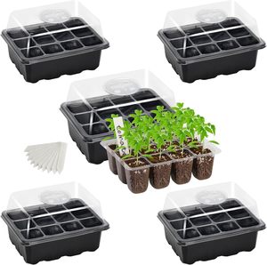 Plateau de propagation carré respirant en plastique HIPS avec trous de drainage pour semis de plantes, base de dôme de germination, fabriqué en Inde - Product Image 1