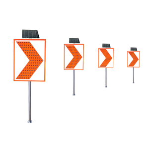 Panneau de signalisation routière à LED solaire ultra-fin pour la sécurité routière, utilisation en extérieur, couleur LED personnalisée - Product Image 1