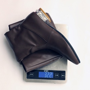 Bottes longues souples à talons carrés bas et bout pointu, grande taille 48, pour femmes, coupe large, plates, hauteur genou - Product Image 6