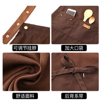 Tablier de cuisine réutilisable robuste avec logo personnalisé, imperméable, résistant à l'huile, sans manches, en toile, pour l'été, pour la maison, pour hommes