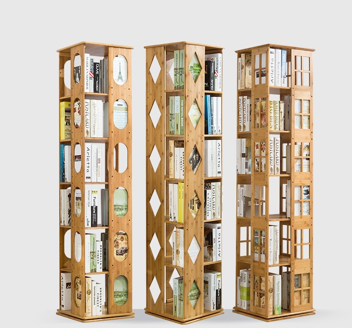 Бамбуковая книжная стойка, регулируемая настольная полка для демонстрации, многофункциональная книжная полка для гостиной