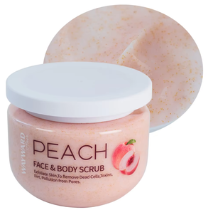 Exfoliante Facial y Corporal con Aroma a Melocotón, Blanqueador, Iluminador, Aclarante, para el Cuidado de la Piel, con Complejo Iluminador - Product Image 1