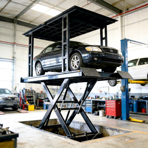 Promotion : Pont élévateur à ciseaux hydraulique robuste 8t avec plateforme antidérapante pour atelier industriel 220V/380V - Product Image 1