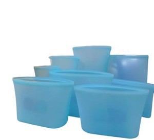 2022 hot Full size Reusable Storage Bags Eco-Friendly Leak proof Silicone Food Storage Bags For Meat Or Fruit
