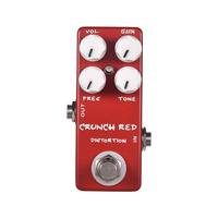 MOSKYAudio CRUNCH RED Distortion Overdrive Pédale d'effet pour guitare Overdrive Distortion Effet guitare