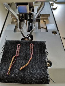 Machine à boutonnières informatisée Zoyer ZY9820 à double couteau et coupe-fil automatique pour denim - Product Image 5