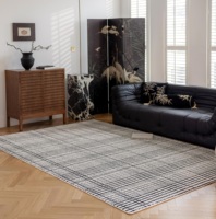 Tapis américain pour salon et chambre à coucher, lavable, doux, antidérapant, paillasson, tapis de chevet, maison