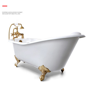 Antique Brass Bathtub Faucet <strong>Bath</strong> Tub Mixer <strong>Taps</strong> Bathtub Mixer With <strong>Shower</strong> <strong>Head</strong> - Product Image 3