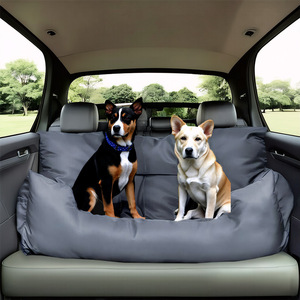 Maßgefertigtes Wasserdichtes Rücksitz-Hundebett mit Schutzauflage, Fleckenresistent und Abnehmbar, Auch als Katzenbett Nutzbar - Product Image 2