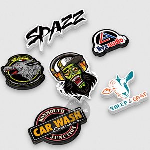 UV Chống Thấm Nước In Ấn Bền Trắng Vinyl PVC Tự Dính Chết Cắt Biểu Tượng Tùy Chỉnh Sticker - Product Image 2